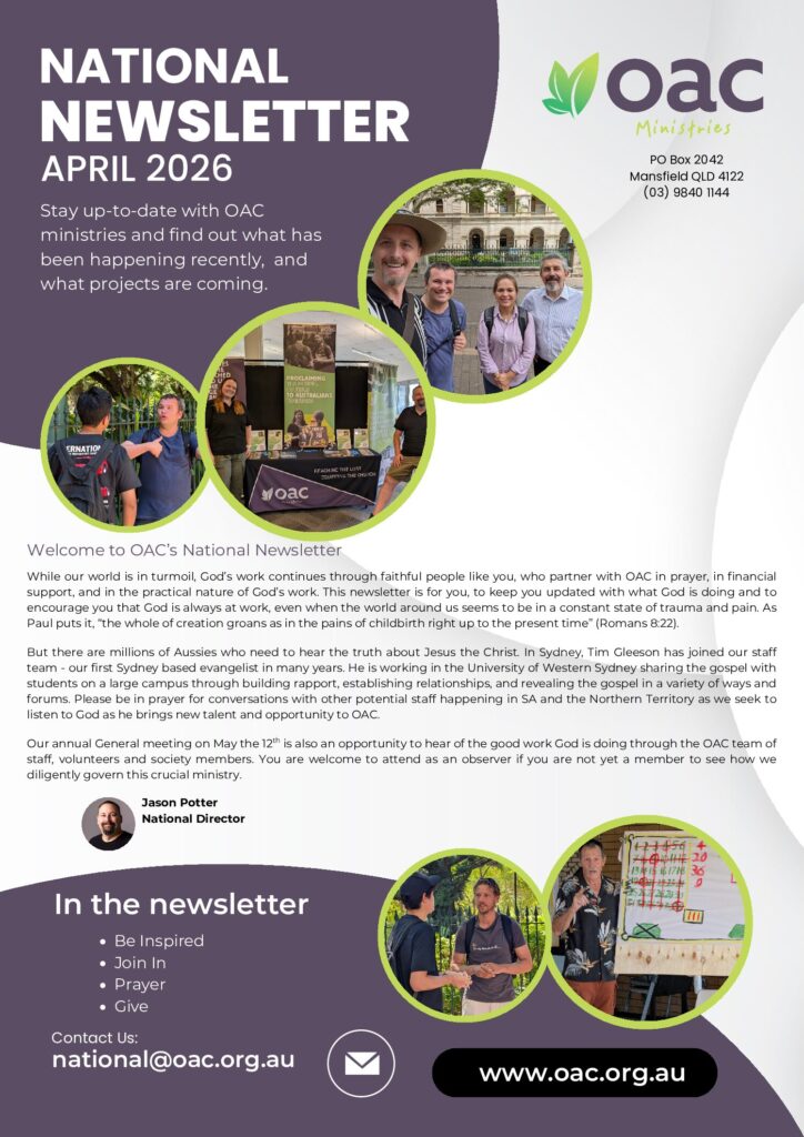 National Newsletter – April 2026