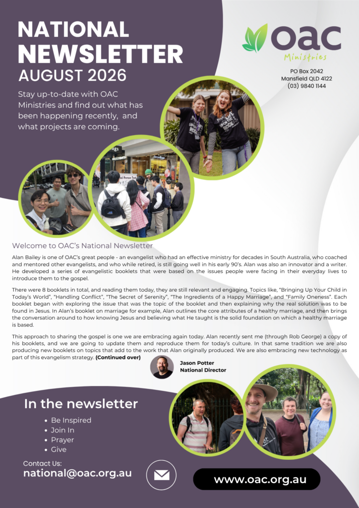 National Newsletter - August 2026 - Cover